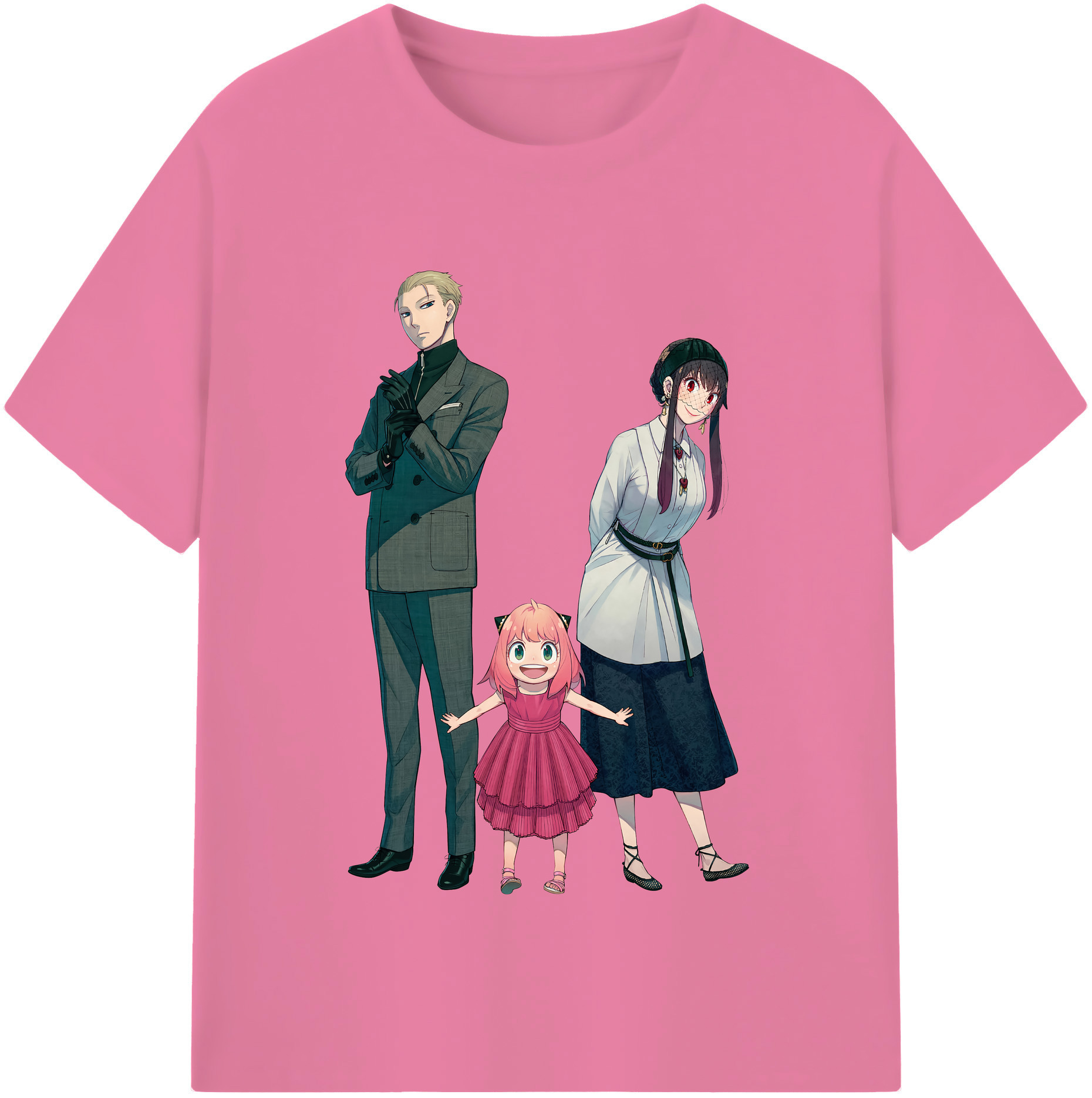 （画像用） SPY×FAMILY间谍家家酒 綿100％半袖Tシャツ（フロントプリント）